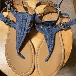 NEW Qupid Blue Sandals SUPER CUTE Size 9